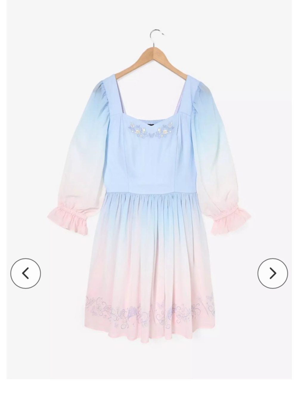 NWOT Wicked Glinda Blue Ombré Dress - BoxLunch Exclusive - Picture 2 of 15